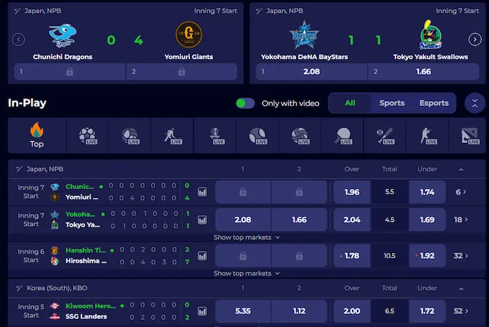 ZotaBet Casino sport live